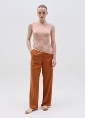 OVS Striped Tank Top With Cut-Out Details