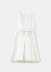 Ovs Sleeveless Dress In Satin With Flowers