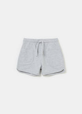 Ovs Fleece Bermuda Shorts With Drawstring And Pockets