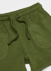 Ovs Fleece Bermuda Shorts With Pockets And Drawstring