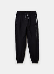 Ovs Parachute Joggers With Lettering Print