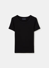 Ovs Stretch Cotton T-Shirt With Crew-Neck