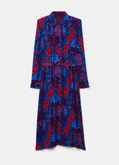 Ovs Long Shirt Dress With Paisley Print