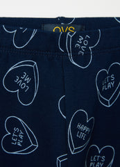 Ovs Printed Stretch Cotton Leggings