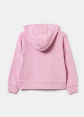 Ovs Full-Zip Sweatshirt In Solid Colour French Terry
