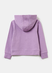 Ovs Full-Zip Sweatshirt In Solid Colour French Terry