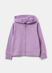 Ovs Full-Zip Sweatshirt In Solid Colour French Terry