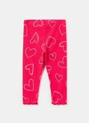 Ovs Ribbed Leggings With Print