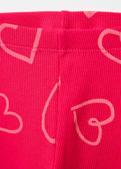 Ovs Ribbed Leggings With Print