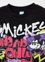 Ovs Cotton T-Shirt With Mickey Mouse Print