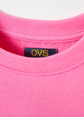 Ovs Solid Colour Sweatshirt In French Terry