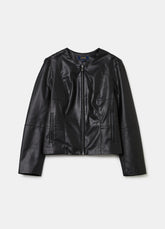 Ovs Biker Jacket With Shiny Effect