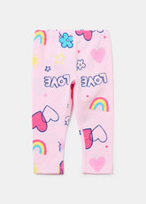 Ovs Printed Stretch Cotton Leggings