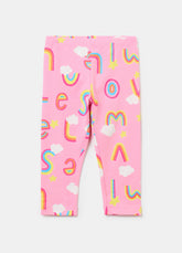 Ovs Printed Stretch Cotton Leggings