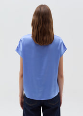 Ovs Satin Blouse With V Neck