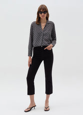 Ovs Blouse With Polo Neckline And Long Sleeves