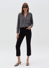 Ovs Blouse With Polo Neckline And Long Sleeves