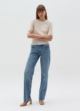 Ovs Pointelle T-Shirt With Raised Design