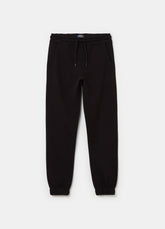 Ovs Solid Colour Fleece Joggers With Drawstring