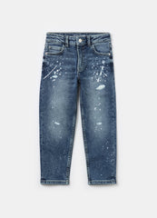 Ovs Five-Pocket Jeans With Abrasions