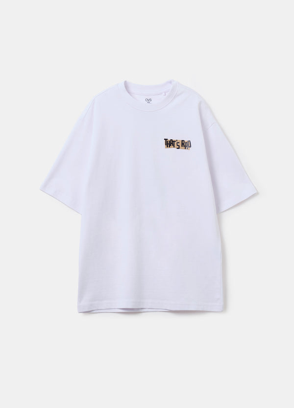 Ovs Crew-Neck T-Shirt With Printed Lettering