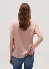 Ovs Satin Blouse With V Neck
