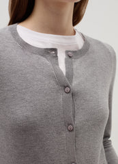 Ovs Cardigan With Round Neckline