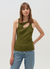 Ovs Tank Top With Cut-Out Detail
