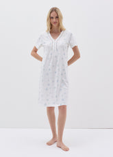 Ovs Nightdress With V Neck And Buttons