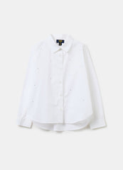 Ovs Cotton Shirt With Diamantés