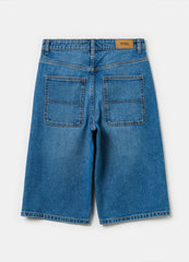 Ovs Denim Bermuda Shorts With Five Pockets