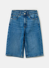 Ovs Denim Bermuda Shorts With Five Pockets