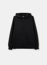 Ovs Solid Colour Full-Zip Sweatshirt With Hood