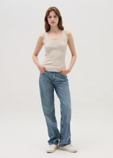 Ovs Ribbed Tank Top With Lurex