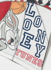 Ovs Colourblock T-Shirt With Bugs Bunny And Daffy Duck