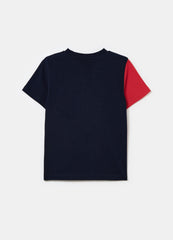 Ovs Colourblock T-Shirt With Bugs Bunny And Daffy Duck
