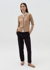 Ovs Cardigan With Round Neckline