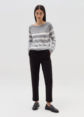 Ovs Striped Top With Raglan Sleeves