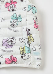 Ovs Padded Gilet With Minnie Mouse Print