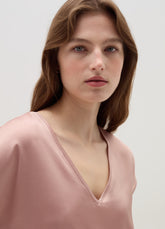 Ovs Satin Blouse With V Neck