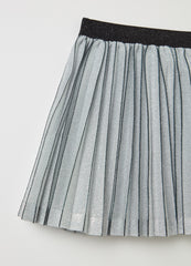 Ovs Short Pleated Skirt In Lurex
