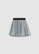Ovs Short Pleated Skirt In Lurex