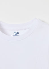 Ovs Organic Cotton T-Shirt With Round Neck