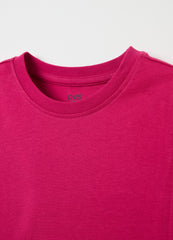 Ovs Organic Cotton T-Shirt With Round Neck