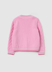 Ovs Cable-Knit Cardigan With Lurex