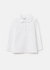 Ovs Long-Sleeved Polo Shirt In Organic Cotton