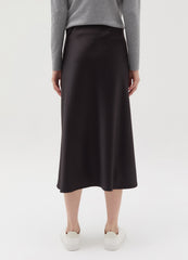 Ovs Midi Skirt In Satin