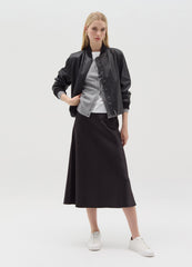 Ovs Midi Skirt In Satin