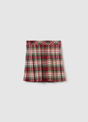 Ovs Pleated Skirt With Tartan Pattern