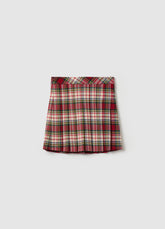 Ovs Pleated Skirt With Tartan Pattern